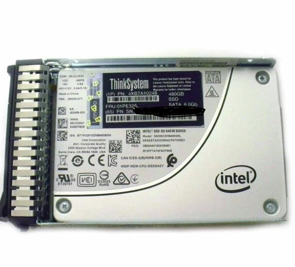 4XB7A10248 LENOVO 01PE325 - ThinkSystem 2.5' INTEL 480GB Entry SATA 6Gb SSD