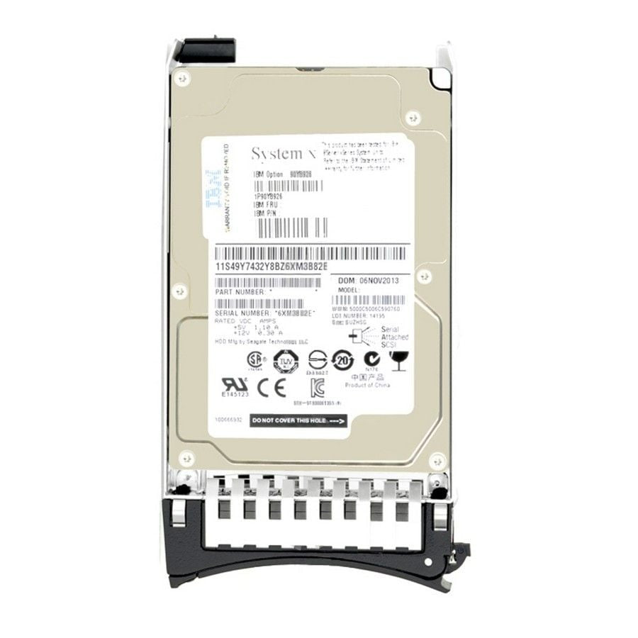 IBM 600GB SAS 6GBPS 10K RPM 2.5inch SFF Hot Swap Hard Drive With Tray