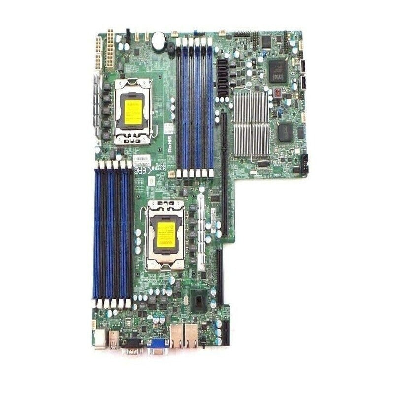 LGA 1366 Intel 5520 Chipset Intel Xeon DDR3 12x DIMM 6x SATA2 3.0Gb/s Motherboard